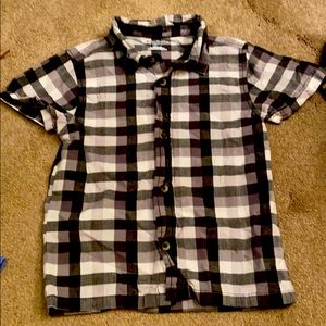 4t Plaid button down boys